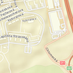 Černý Most Street Map