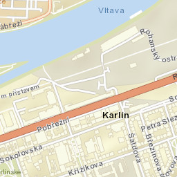 Karlín Street Map