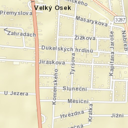 Velký Osek Street Map