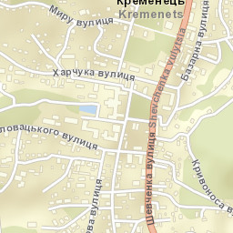 Kremenets Street Map