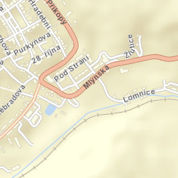 Žlutice Street Map