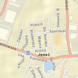 Jeneč Street Map
