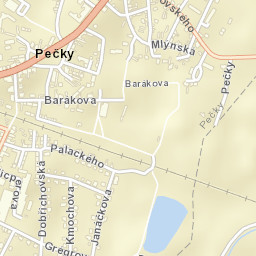 Pečky Street Map