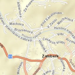 Žamberk Street Map