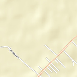 Żyraków Street Map