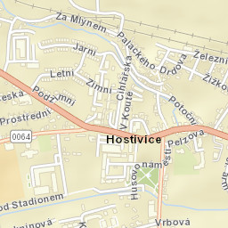 Hostivice Street Map
