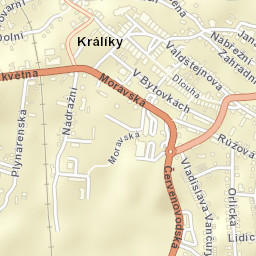 Králíky Street Map
