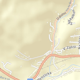 Hanušovice Street Map