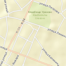 Urazovo Street Map