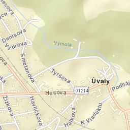 Úvaly Street Map