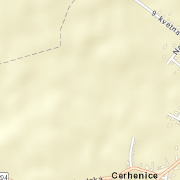 Cerhenice Street Map