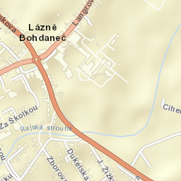 Lázně Bohdaneč Street Map