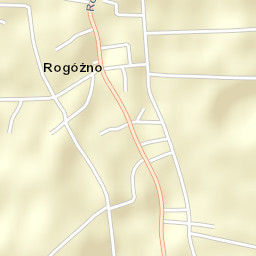 Rogóźno Street Map