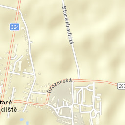 Staré Hradiště Street Map