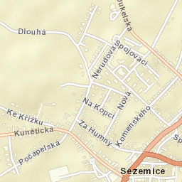Sezemice Street Map