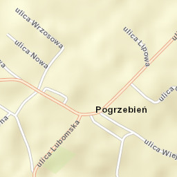 Pogrzebień Street Map