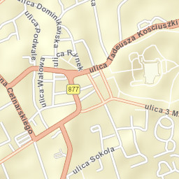 Łańcut Street Map