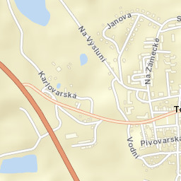 Toužim Street Map
