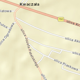 Kwaczała Street Map