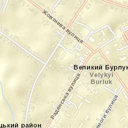 Velykyy Burluk Street Map