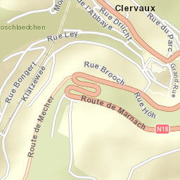 Clervaux Street Map