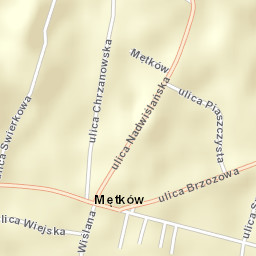Mętków Street Map