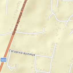 Chudniv Street Map