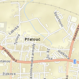 Přelouč Street Map