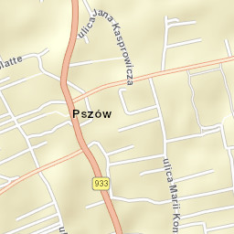 Pszów Street Map