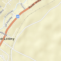 Velké Losiny Street Map
