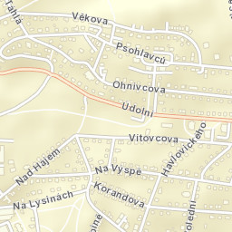 Hodkovičky Street Map