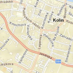 Kolín Street Map