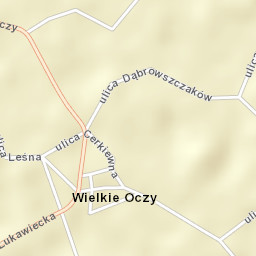 Wielkie Oczy Street Map