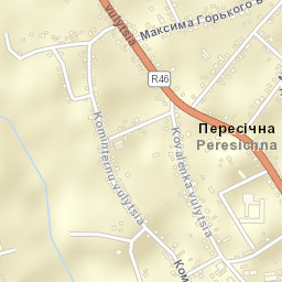 Peresichna Street Map