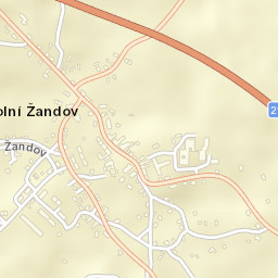 Dolní Žandov Street Map