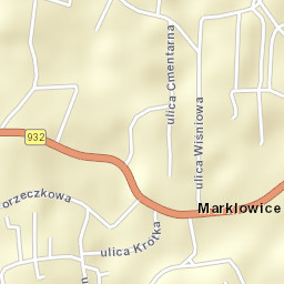 Markłowice Street Map