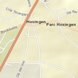 Hosingen Street Map