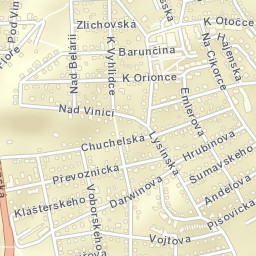 Modřany Street Map