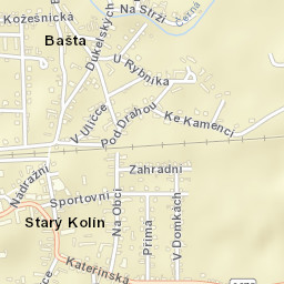 Starý Kolín Street Map