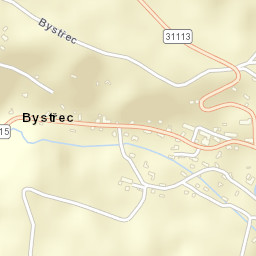 Bystřec Street Map