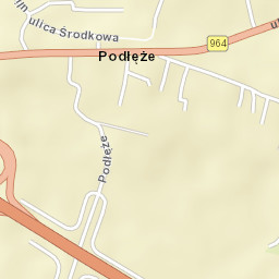 Podłęże Street Map