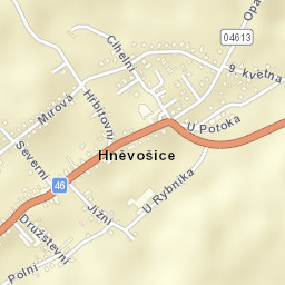 Hněvošice Street Map