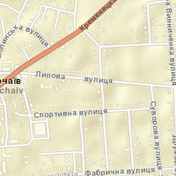 Pochaiv Street Map