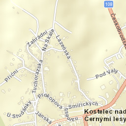 Kostelec nad Černými Lesy Street Map