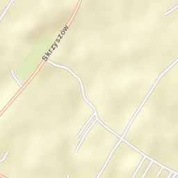 Skrzyszów Street Map
