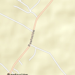 Pawłosiów Street Map