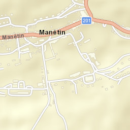 Manětín Street Map
