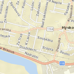 Hýskov Street Map
