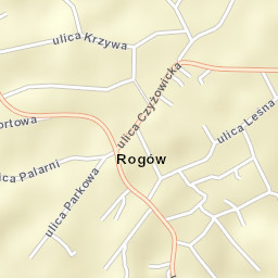 Rogów Street Map
