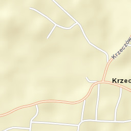 Krzeczów Street Map